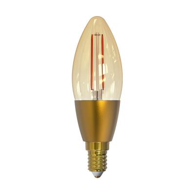 China Residential Lighting Smart WIFI Candle Light Bulb C35 Smar LED 4.5w Filament Led Bulb With Tuya Chip for sale