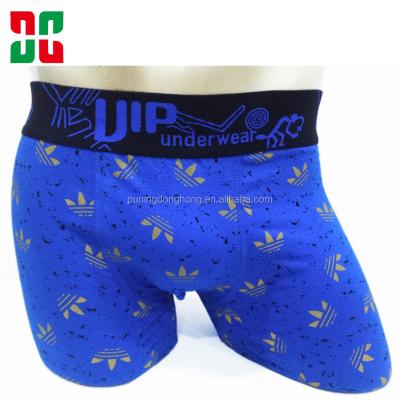 China Antibacterial Luxury Brand Underwear Mens Designer Printing Boxers for sale