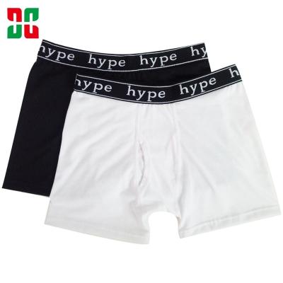 China Fly Logo Boys Anti-static Solid Open Shorts Boxer Sexy Underwear for sale