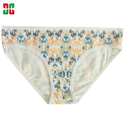 China Breathable Lingerie Milk Cloth Ladies Printed Underwear for sale