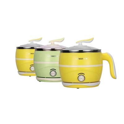 China Outdoor Multi Mini Pot Electric Breakfast Cooking Pot Food Grade 304 Stainless Steel 1.2L Baby Food Cooker Tool for sale