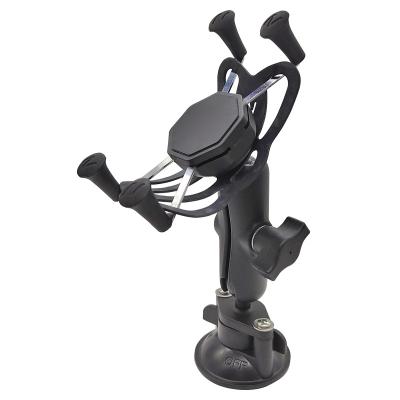 China Handle All in One Phone Mount Windshield Suction Cup GPS Car Phone Holder Mount X-Handle Mount Car Phone Holder Air Vent Twist Lock for sale