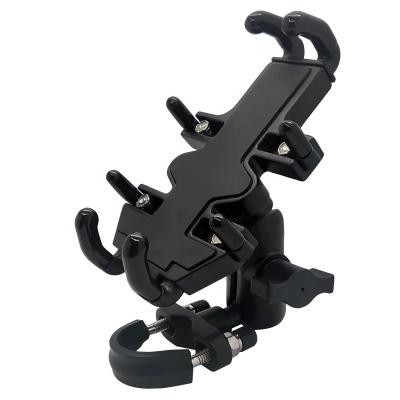 China Aluminum Alloy RAM Mount Quick Grip Motorcycle Adjustable Phone Holder With Handlebar U-bolt Ball Base for sale