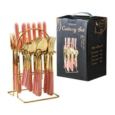 China Amazon Sustainable Hot Selling 24 Pieces Hanging Cutlery Set Universal Household And Kitchen Appliances for sale