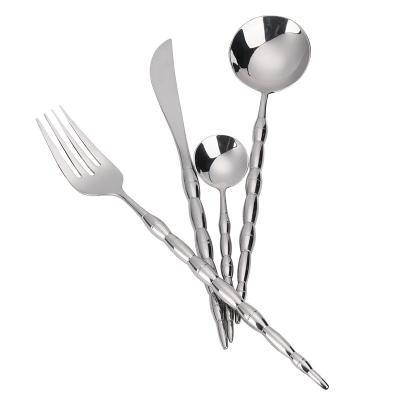 China Viable Sale Various Color Factory Outlet Portable Dinner Cutlery Spoon Fork Knife Set for sale