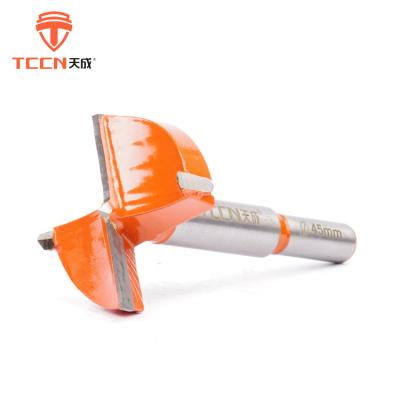 China Woodworking Openings TCCN Wholesale 45*80mm Hole Saw Material CTT Carbide Hinge Boring Drill Bits for sale