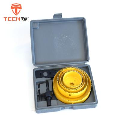 China Metal Drilling TCCN Quality Products Customized M42 HSS Bimetal Steel Hole Saw Set For Metal Drilling for sale