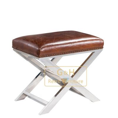 China Other Footstool Stool Leather Sofa With Footstool Footstool Sofa for sale