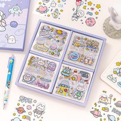 China Cute Heart Diary Teenage Girl DIY Sticker DIY Sticker Water Cup Sticker PVC Gift Box Sticker Cartoon Gift Paper Dyeing Material Sticker for sale