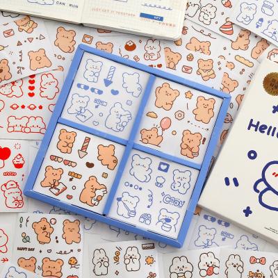 China 100Zhang Cartoon sticker diary stickerPETWaterproof stickers notebook gift box girl hand account water cup heat preservation cup stickers for sale