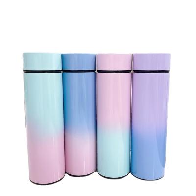 China PORTABLE Custom Double Wall Insulated Thermos Vacuum Flask Smart Water Bottle With Led Temperature Display for sale