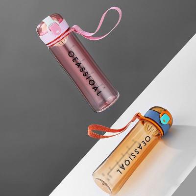 China New Viable New Listing Tritan Motivational Water Bottle With Outdoor Fitness And Leakproof for sale