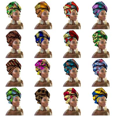 China Fashion Soft Hot Selling African Head Wrap Women Scarf Shawls African Traditional Wax Printed Ankara Cotton Headscarf for sale