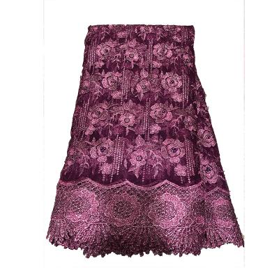 China Good quality viable hot sale viable fabric lace with sequins for sale