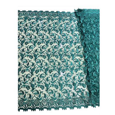 China Sustainable Durable Using Latest Low Price Sustainable Sequin Lace Fabric for sale