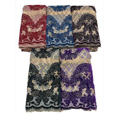 China Factory Sale Various Quality Soft White Stretch Lace Sequin Multicolor Fabric for sale