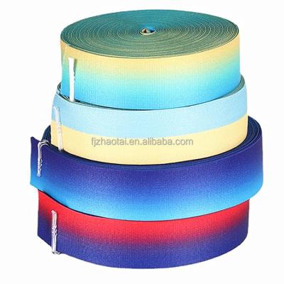 China China High Quality Viable Color Elastic Elastic Band Plain Weave Polyester Webbing Elastic Stretch Thick Supplier for sale