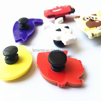 China Custom PVC Supply Comfortable High Quality Plastic Shoe Buckle Hole Hole Charms For Croc Kids for sale