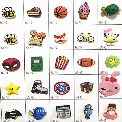 China Custom high quality comfortable shoe charms with tag PVC shoe charm stock number babies accesorios for croc shoes for sale