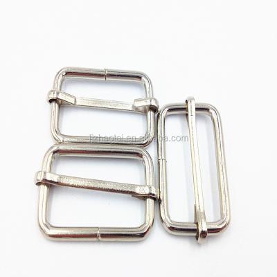 China Factory wholesale factory supply metal rose gold color 1 inch metal adjustable webbing buckle for bag for sale