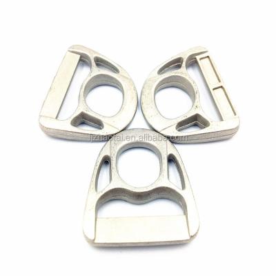 China Wholesale Custom Metal Factory Bag Accessories Slide Curved Buckle Triangle D Clip for sale