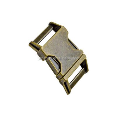 China Wholesale Factory Fashion Metal Gold Side Version Buckle For Belt Metal Alloy Version Quick Side Buckle In Bag Parts Accessories for sale