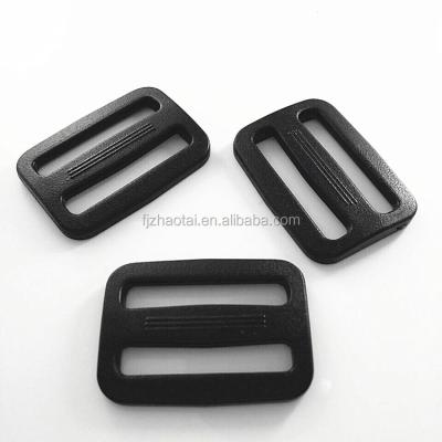 China Plastic Tri Slider Custom Belt Buckle Wholesale Durable High Quality Cheap Plastic Adjustable Buckle Slipper For Backpacks for sale