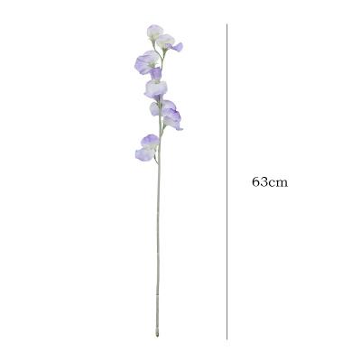 China Silk  cloth Hot selling  artificial pea flower artificial flower home decoration for sale