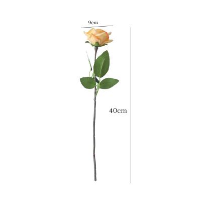 China Real Touch Nature Hot selling diamond rose artificial flower Rose bouquet  for Wedding hotel decoration home for sale