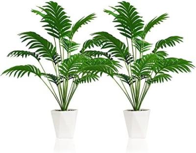 China Popular Artificial Areca Palm Plants in Pots,Tropical Palm Trees with Greenery Leaves and Stems, Faux Floor Plants Indoor Outdoor decor for sale