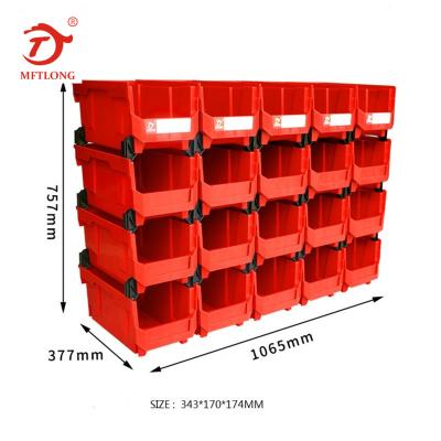 China WallPeg Kit Hooks To Peg Board Peg Board Bins Viable Plastic Room Bin Panels Workbench Organizer Larger Size Bins for sale