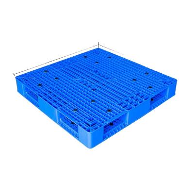 China 1100*1100*150MM Good Quality Double Sided Double Sides Faced HDPE Stackable Reversible Euro Cargo Plastic Pallet Large for sale