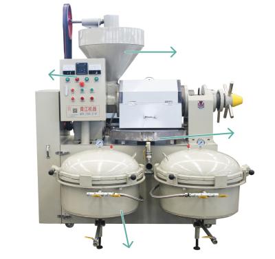 China 500kg/h Automatic Control Spiral Oil Press Machine Mustard Oil Filter Machine for sale