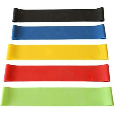 China Wholesale Hot Selling Custom Logo Durable 5pcs Colorful Set Exercise Resistance Bands Suitable For Squats for sale