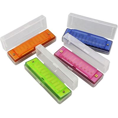 China Wholesale 10 Hole Nonmal Educational Toys Harmonica Mini Musical Instrument Double Sided Harmonicas for Kids and Adults for sale