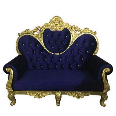 China Modern For Living Room Furniture Wedding Metal Chairs Modern Synthetic Leather White Royal King Throne for sale