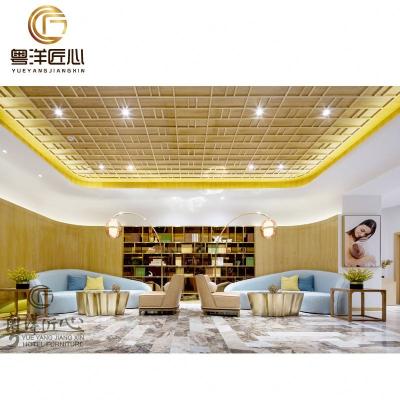 China Modern Custom Made Luxury Hotel Lobby Furniture Set , Hotel Lobby Sofa for sale