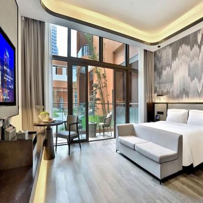 China Modern Modern Luxury Hotel Bedroom Furniture Set Customized Hotel Bedroom Furniture Set For Sale for sale