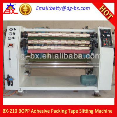 China Jumbo Roll BOPP Material BX-210 BOPP Packing Adhesive Tape Scotch Slitting Machinery Manufacturer In China for sale