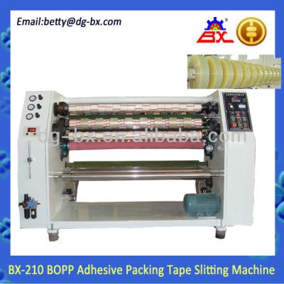 China Automatic BOPP Roll Material BX-210 4 Axis Jumbo Bopp Tape Carton Stripping/Cellotape Slitting Machine (Log Roll Slitting Machine) for sale