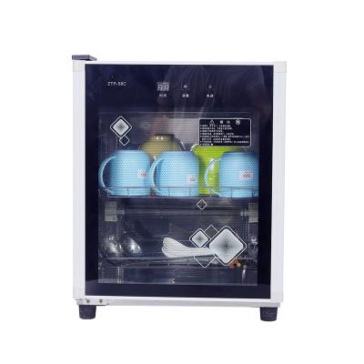 China Good quality eco-friendly household cabinet 58L tablware disinfection cabinet home ozone sterilization infrared sterilized cupboard mini for sale