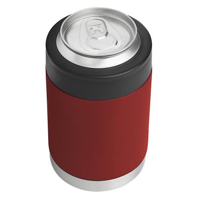 China Logo Outdoor 12oz Custom Viable Double Wall Beer Cooler Keeper Stainless Steel Vacuum Insulated Cola Box Cooler for sale