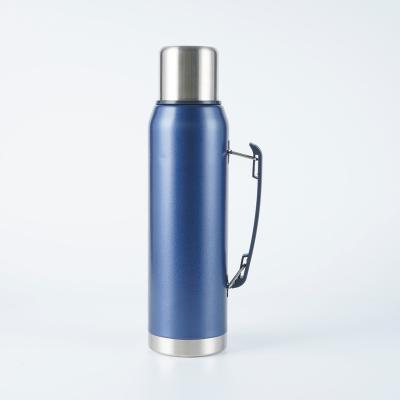 China 2022 hot sale 1.3L large capacity PORTABLE HAMMER COATING double wall vacuum insulates stainless steel thermos for sale