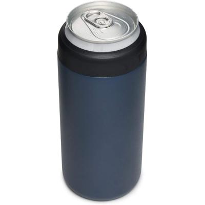 China Wholesale Outdoor Vacuum Insulated Cola Beer Can Shape Cooler Box Cooler 16oz Double Wall Stainless Steel Box Holder for sale