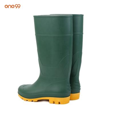 China One99 toe camping rain boots safety toe rain boots farmers rain boots shoes waterproof outdoor rubber steel knee high boots wholesale for sale