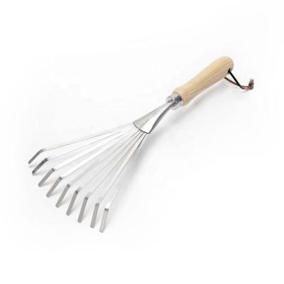 China Gift Tool one99 Ergonomic Garden Stainless Steel Hand Rake Soil Gardening Tiller for sale