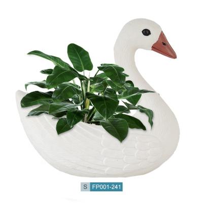 China Europe Garden Decoration 246 Gardening Plant Tools Plastic Swan Flower Pot for sale