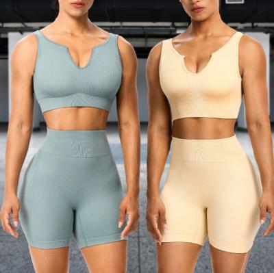 China New Arrivals Breathable Bra &brief Yoga Gym Sets Women Set Clothing Seamless Fitness Leggings Sets for sale