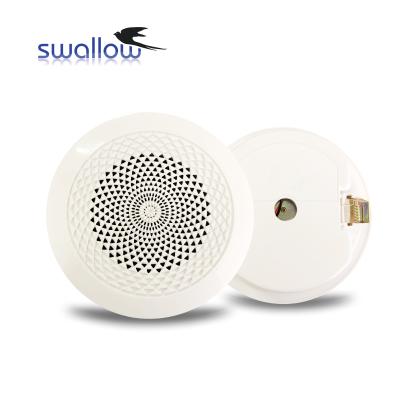 China 6W Plastic Waterproof Ceiling Speaker Two Way Flush Mount Home Theater Loundspeaker Amplifier for sale