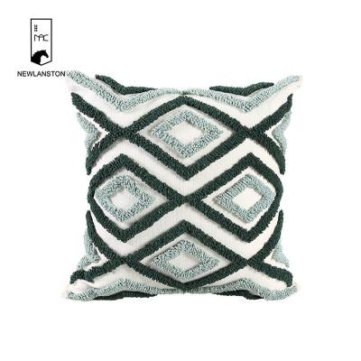 China Embroidery cushion cover 45*45 sofa cushion living room size pillowcase viable square bed cushion cover for sale